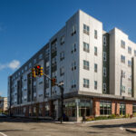 Front entrance to apartments.